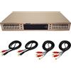 Toplionace EQ665 Equalizzatore Stereo, 220V Hifi Home EQ Equalizzatore Dual 10 BAND Stereo Treble Alto Bass Regolazione con Bluetooth Integrato (EQ665, Oro)
