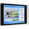 Cleverstation Supporto Tablet da Parete per iPad 7/8 / 9 Generation (10,2 Pollici) - Supporto Estraibile Ultra Sottile e Su Misura per Smart Home & Dashboard - Gestione Cavi - Bianco