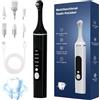 XJJAUGKLY Set di sbiancamento dei denti, lucidatore dentale con 5 modalità e luce LED per pulizia dei denti e sbiancamento dei denti, per lucidare dopo la pulizia dei denti, set di rimozione del tartaro con 6