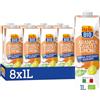 ISOLA BIO Succo di Frutta ACE Biologico, Senza Zuccheri Aggiunti, 80% di Frutta, con Limoni Arance e Carote Italiani, Senza Glutine, Formato 8x1L