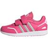 adidas Unisex - Bimbi 0-24 VS Switch 3 Lifestyle Running Hook and Loop Strap Shoes, Core Black / Cloud White / Vivid Red, 19 EU
