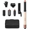 KYN 6 in 1 Styler per Capelli ad Alta Velocità, Styler ad Aria da 1400 W, Spazzola ad Aria Calda con Arricciacapelli e Piastra, Spazzola Asciugacapelli con Arricciacapelli per Asciugare, Arricciare,Volume