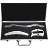 JustSun Gua Sha Set, Strumento di Massaggio in Acciaio Inossidabile IASTM Tools, per La Mobilizzazione Dei Tessuti Molli e La Riduzione del Dolore Muscolare (Set K)