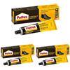 Pattex Mastice Universale, Adesivo a Contatto Universale, Forte Presa Iniziale, Per Incollaggio Di Gomma, Cuoio, Moquettes, Feltro, Sughero Rapido, Non Macchia, 125g (Confezione da 3)