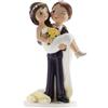 dekora - Decorazione per Torte di Matrimonio - Figura di Sposi Occhiolino 16 cm, Multicolore - 305101