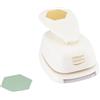 Vaessen Creative Fustella Esagonale Decorativa 3,3 x 3,8 cm - per Carta Colorata, Bricolage, Scrapbooking e Decoupage