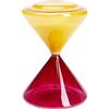 Kare Clessidra di design, timer, rosso/arancione, accessorio decorativo, altezza articolo 18 cm