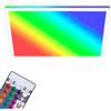 Briloner Leuchten - Pannello a LED a soffitto, plafoniera dimmerabile, RGB, controllo del colore, retroilluminazione, incl. telecomando, 22 Watt, 2.700 Lumen, 4.000 Kelvin, bianco, 420x420x28mm (DxH)