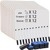 Hiziwimi Whiteboard trocken abwischbare Mini-Whiteboard (6) (12)