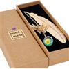 Toirxarn Segnalibro Piuma in Oro con Ciondolo Farfalla - Piccolo Regalo di Natale per Donne, Riempitivo di Calze, Regali Personalizzati per Mamma e Amanti dei Libri - Confezione Regalo Elegante