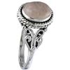 I-be, Anello ovale al quarzo rosa, in argento sterling 925, 105312/7x9/IS, Argento, Quarzo rosé