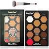 JasCherry Contour Palette, 12 colori di contorno illuminante polvere correttore con pennello a doppia testa, regali di trucco per le donne, B