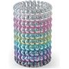 JessLab Elastici Spirale per Capelli, 10 Pezzi Senza per Tracce in Plastica per Coda di Cavallo, Accessorio per Ragazze e Donne, Colori Assortiti (#13)