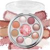UCANBE Palette Ombretti con Blush - 9 Colori Rosa e Shimmer, Palette Trucco Alta Pigmentazione Opaca e Brillantini, Texture Cotta per Donna (02 Rosa Ssussurrata)