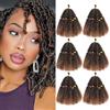 AMLUCKS Trecce di capelli afro crespi Marley Twist pre-separati, per capelli cubani intrecciati, extension sintetiche all'uncinetto, per donne (T30#, 35,5-15,5 cm)