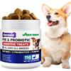 CLFJLXYX Probiotici per Cani con prebiotici - Probiotici Cane per la Salute dell'intestino | Supporta enzimi digestivi, prurito, probiotico Naturale per Cani - 150 masticatori di Anatra