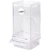 COACOM Alimentatore automatico per uccelli, trasparente, 18,5 x 7,5 x 8,5 cm, per gabbie per uccelli familiari e allevamenti