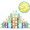 PicassoTiles 60 pezzi Blocco da costruzione magnetico Mini serie di diamanti Formato da viaggio Set di giocattoli da costruzione magnetici On-The-Go Kit di apprendimento STEM Kit da gioco educativo