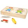 WOOMAX 33065 Puzzle in legno Animali, parti intercambiabili, include 36 pezzi, colori tenui, certificato FSC, puzzle, gioco sensoriale, giocattoli educativi, a partire da 24 mesi