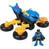 Fisher-Price Imaginext DC Super Friends Batman Toy Figure and Transforming Batcycle per giochi di finzione per bambini dai 3 anni in su