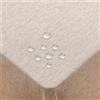 Homaxy Tovaglia Effetto Lino Rettangolare 80 x 80 cm, Impermeabile, Lavabile, Effetto Loto, Antimacchia
