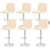 Showgeous 6 Pack Bar Stool Covers, Stretch Rimovibile Copre per Pub Counter, Lavabile Sedia Protector Slipcovers per Breve Girevole Sedia da Pranzo Posteriore (Beige)