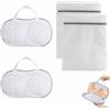 HUAEDNWKYI Salva Reggiseno per Lavatrice, Salva Reggiseno per Lavatrice 2 pz + Sacchetti Lavaggio Rete per Indumenti + Dimensioni 34.5x20cm + Colore Trasparente