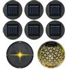 Forhome 6 Pezzi Lampada Solare di Ricambio, Scatola Batteria Solare, Adatto Lampade a Sospensione Esterni, Giardino, Decorazione Cortile (luce bianca calda)