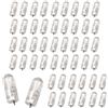 Nizirioo Confezione da 50 Mini Luci LED per Palloncini - Con Interruttore, Funzionamento a Batteria - Per Matrimonio, Decorazioni Feste (Bianco Caldo)