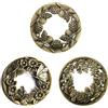 Hicello 3 coperchi per Candele in Bronzo Anticato | Topper per Candela in Metallo Aiuta i barattoli a Bruciare uniformemente | Accessori per Candele | Topper Illuma per Candele