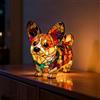 SPERMUOY Lampada per cani luminosi, lampada a bulldog/bassotto/lampada Corgi, lampada notturna per cani, lampada da tavolo per gli amanti dei cani
