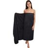 Zepphi Asciugamano da Bagno grandi 100x200 cm - Extra Large Telo Bagno in Microfibra Cotone Filato ad Anello - Extra Morbido e Assorbente - Ideali per Bagno, Palestra, Ospiti, Viaggio (Nero)