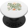 Tea Lover Mum Nature Inspired Pastel Art Tè rific Mamma Sole Natura Design Estetica PopSockets PopGrip Adesivo