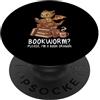 Book Dragon Fantasy Gifts Reading Enthus Bookworm, per favore, sono un appassionato di libri, amante dei draghi, nerd PopSockets PopGrip Adesivo