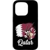 Qatar Jersey Souvenir Gifts Men Women Ki Custodia per iPhone 15 Pro Bandiera nazionale dell'orice araba del Qatar