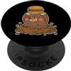 mole burger digger fun garden cute foodi Cartone animato vittoria hamburger talpa PopSockets PopGrip Adesivo