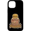 mole burger digger fun garden cute foodi Custodia per iPhone 15 Cartone animato vittoria hamburger talpa