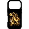Dino Realm Art Studio Custodia per iPhone 17 Pro Majestic T-Rex Moon Roar, epico dinosauro, amante dell'arte fantasy