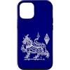 Thailandia Tatuaggio Yantra Custodia per iPhone 12/12 Pro Sak Yant Tatuaggio Singha Leone Thailandia Yantra Ki Lane