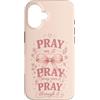 Dainty Danger | Girly Aesthetic Feminist Custodia per iPhone 16 Pregate su di esso Pregate su di esso Pregate attraverso di esso Faith Floral