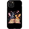 Book Dragon Fantasy Gifts Reading Enthus Custodia per iPhone 11 Pro Dragons Couple Reading Books Fantasy Book Lover Letteratura