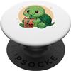 Cute Kawaii Turtle Drinks Boba Bubble Te Carino Tartaruga Kawaii Anime Bere Bubble Tea Ragazza Bambini PopSockets PopGrip Adesivo