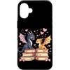 Book Dragon Fantasy Gifts Reading Enthus Custodia per iPhone 16 Plus Dragons Couple Reading Books Fantasy Book Lover Letteratura