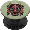 Hannya Oni By Tokyo-Waves Hannya Oni Mask Devil Yokai - Maschera giapponese con tatuaggio demone PopSockets PopGrip Adesivo