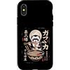 Vintage Ramen Lover Cute Animal Noodle B Custodia per iPhone X/XS Divertente furetto Mangiare Ramen giapponese Ukiyo Style