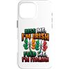 Dual Heritage Shamrock Clover Designs Custodia per iPhone 16 Pro Max Metà Irlandese Metà Italiano Irlandese Italiano