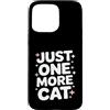 Retro Cat Lover Cats Custodia per iPhone 15 Pro Max Divertente Just One More Cat Gats