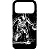 Magliette de Gioco della pallacanestro p Custodia per iPhone 17 Pro Max Cestista Disegno di una linea Sport di squadra