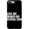 Car Guy Humor Graphic Car Lover Car Mech Custodia per iPhone 7 Plus/8 Plus Amore Una Donna E Diverse Macchine Divertente Auto Ragazzo Auto Amante