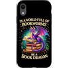 Book Dragon Fantasy Gifts Reading Enthus Custodia per iPhone XR In un mondo pieno di topi di biblioteca Sii un nerd del libro del drago del libro